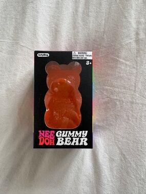 Schylling NeeDoh Gummy Bear Stress Ball Toy - Orange